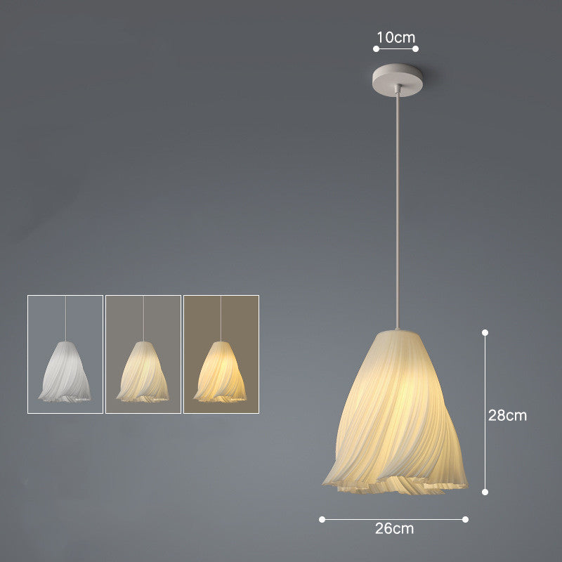 Nordic Iron LED Fish-Line Chandelier – Tri-Color Dimmable Pendant – Duvencioglu