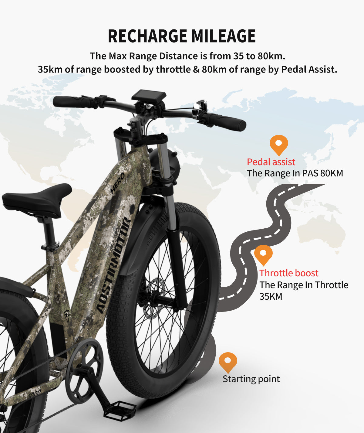 Conquer Any Trail: 26" Fat Tire Electric Bike with 1000W Motor & 52V Battery – Duvencioglu
