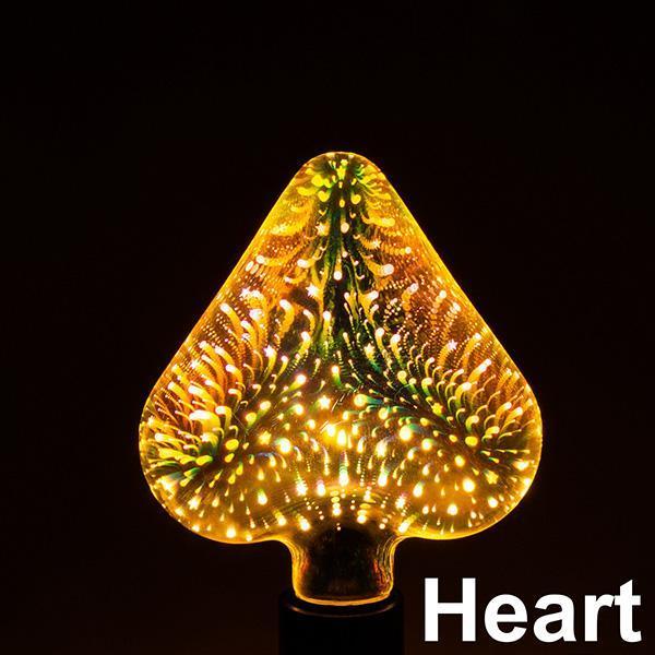 3D Fireworks LED Decorative Light Bulb - E27 Base Novelty Lamp – Duvencioglu