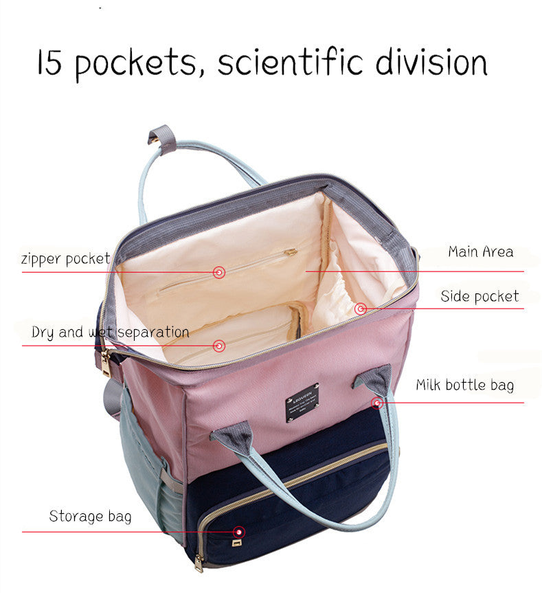 The Ultimate Organizer Diaper Bag Backpack | Stylish, Large Capacity & Waterproof for Moms On-the-Go