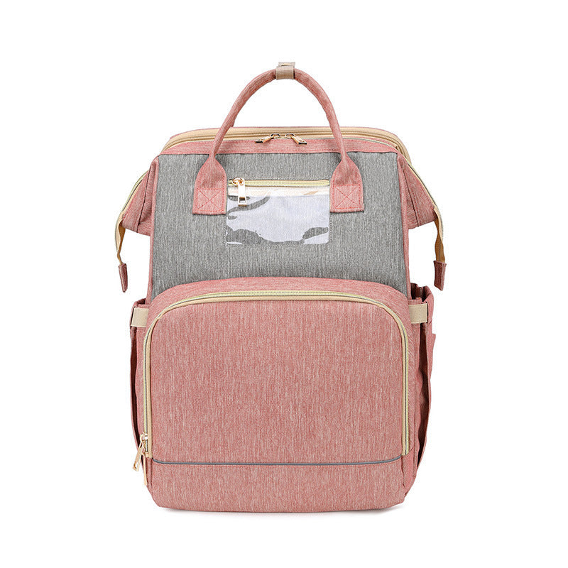 The All-in-One Travel Diaper Bag with Foldable Crib & Changing Station