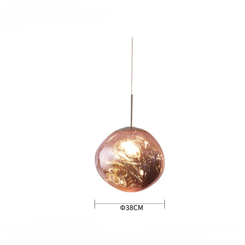 Postmodern Nordic Lava Glass Chandelier – Ø28/38 cm Pendant – Duvencioglu