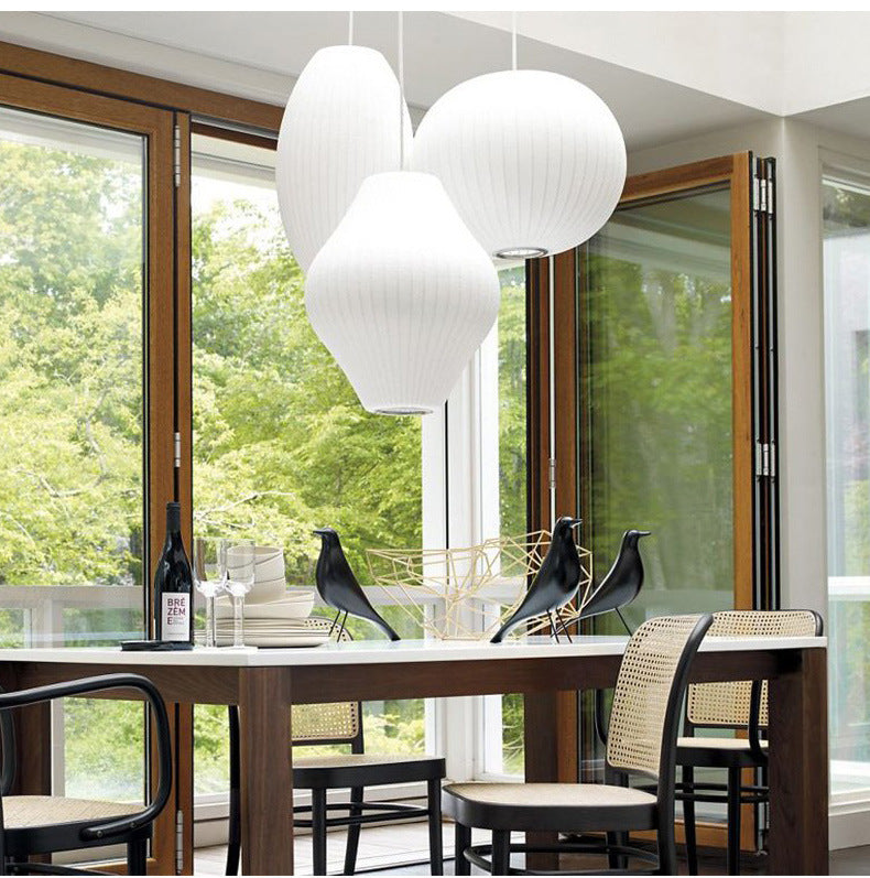 Minimalist Round Ball LED Chandelier – Single-Head Pendant – Duvencioglu