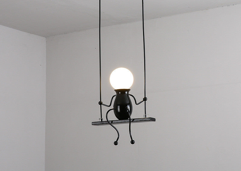 Nordic Wrought-Iron LED Chandelier – 6-Light Minimalist Pendant – Duvencioglu