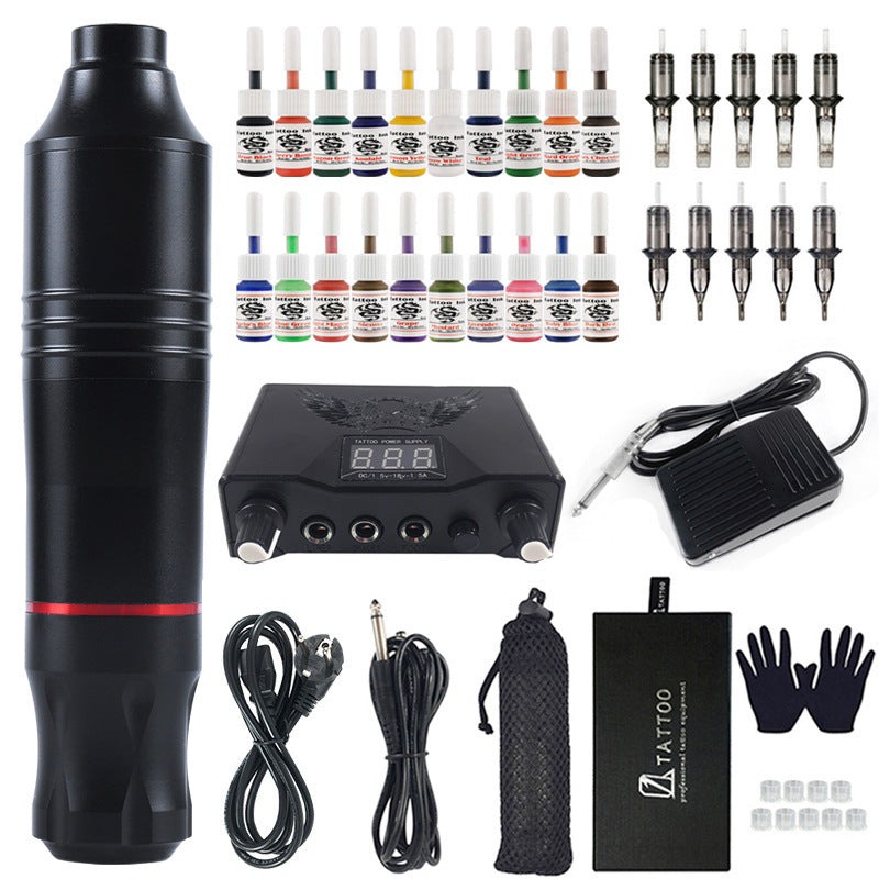 20-Color Professional Tattoo Machine Pen Kit - Complete Set – Duvencioglu