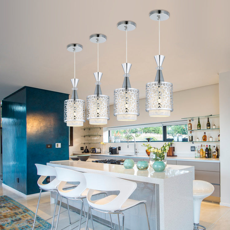Nordic Minimalist Single-Head Iron LED Chandelier – Small Pendant – Duvencioglu