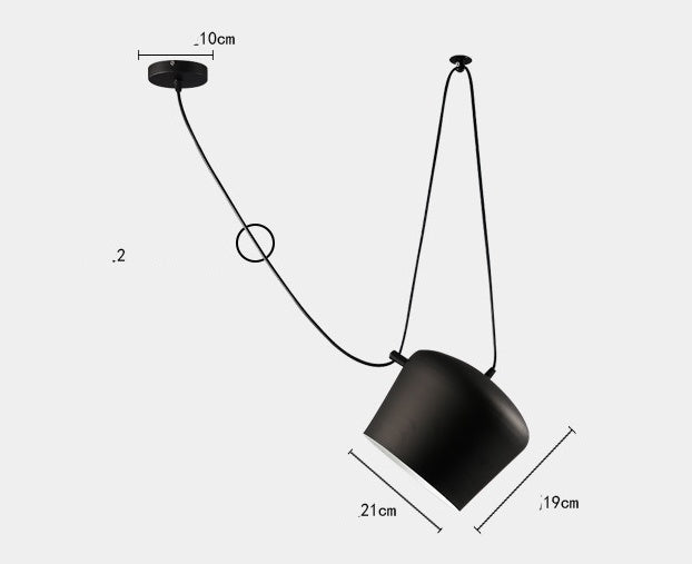 Modern Aluminum-Alloy LED Snare Chandelier – Fishing-Line Pendant – Duvencioglu
