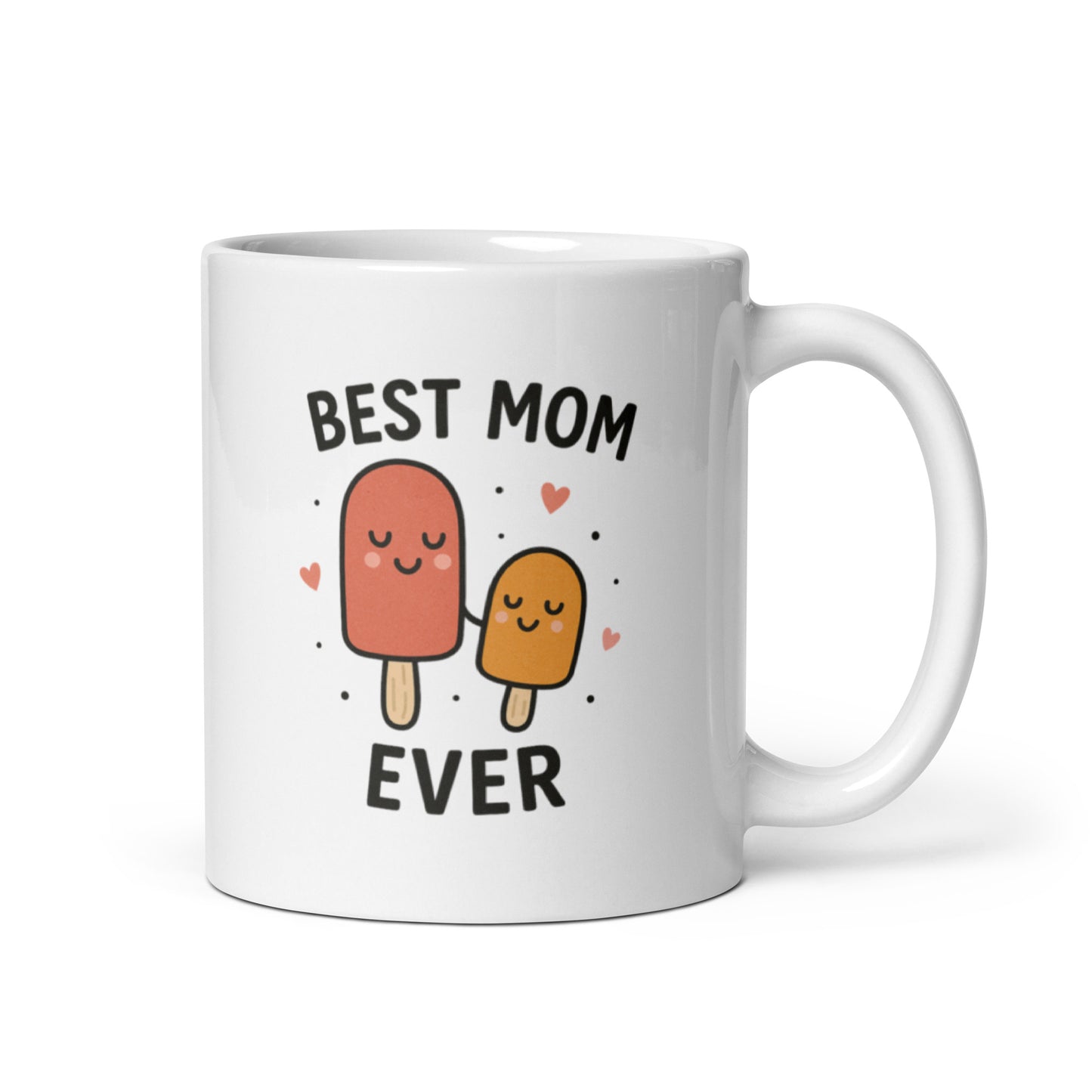Best Mom Ever Popsicle Mug – Cute Mother’s Day Gift, Mom and Kid Ice Cream Cup, Sweet Mom Mug – Duvencioglu