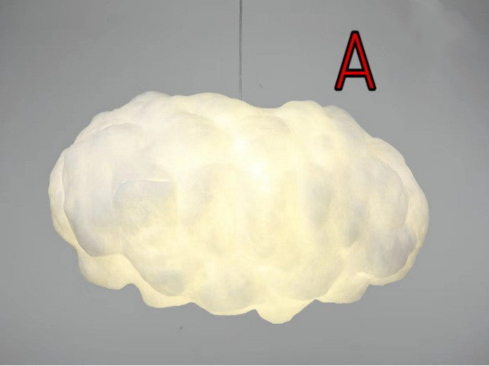 Floating Cloud Silk Chandelier – Modern E27 Pendant Light (30–120 cm) – Duvencioglu