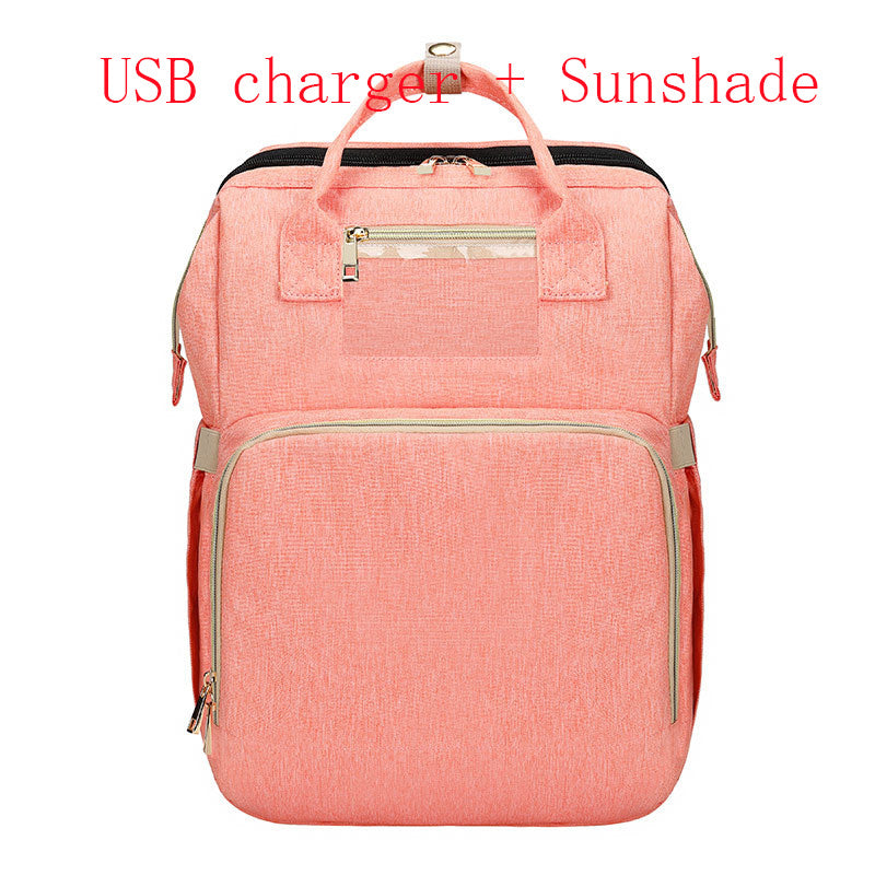The All-in-One Travel Diaper Bag with Foldable Crib & Changing Station