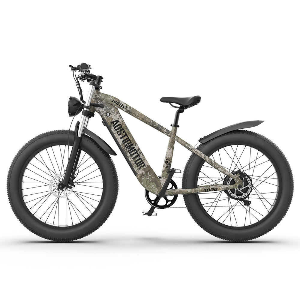 Conquer Any Trail: 26" Fat Tire Electric Bike with 1000W Motor & 52V Battery – Duvencioglu