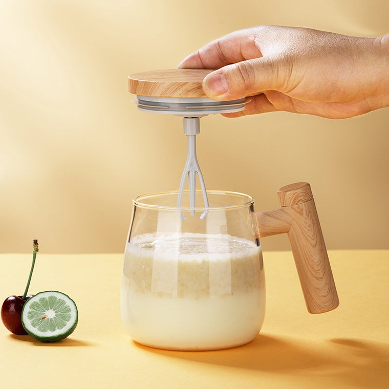 400ML Self-Stirring Coffee Mug - High-Speed Electric Mixing Glass Cup