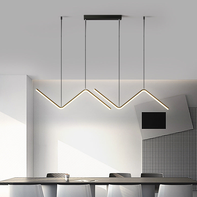 Minimalist Adjustable LED Chandelier – Modern Pendant Light for Living Room & Kitchen – Duvencioglu
