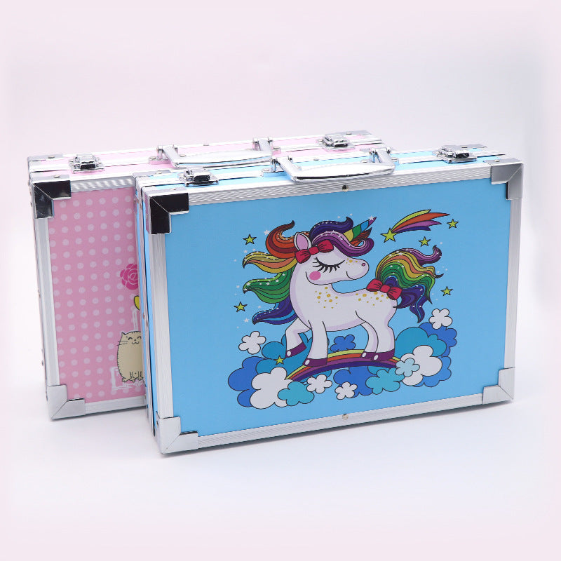 Complete Crayon & Watercolor Painting Set - Portable Aluminum Case – Duvencioglu