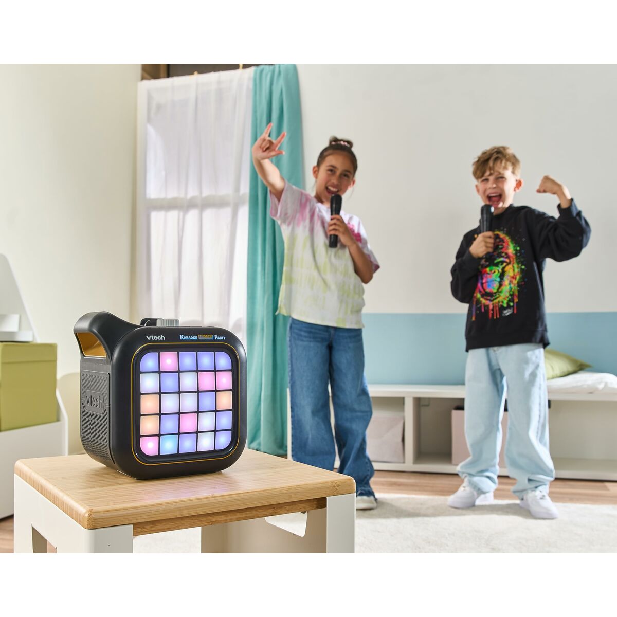 Vtech Bluetooth Karaoke Speaker with Microphone - Lights, Sound & Spanish Language – Duvencioglu