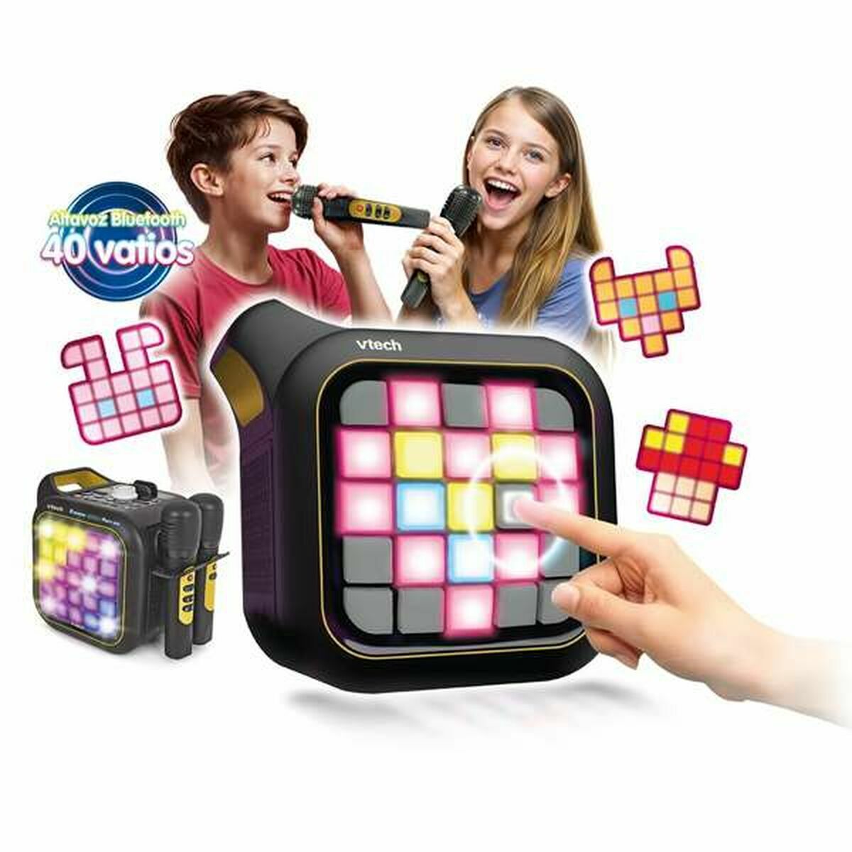 Vtech Bluetooth Karaoke Speaker with Microphone - Lights, Sound & Spanish Language – Duvencioglu