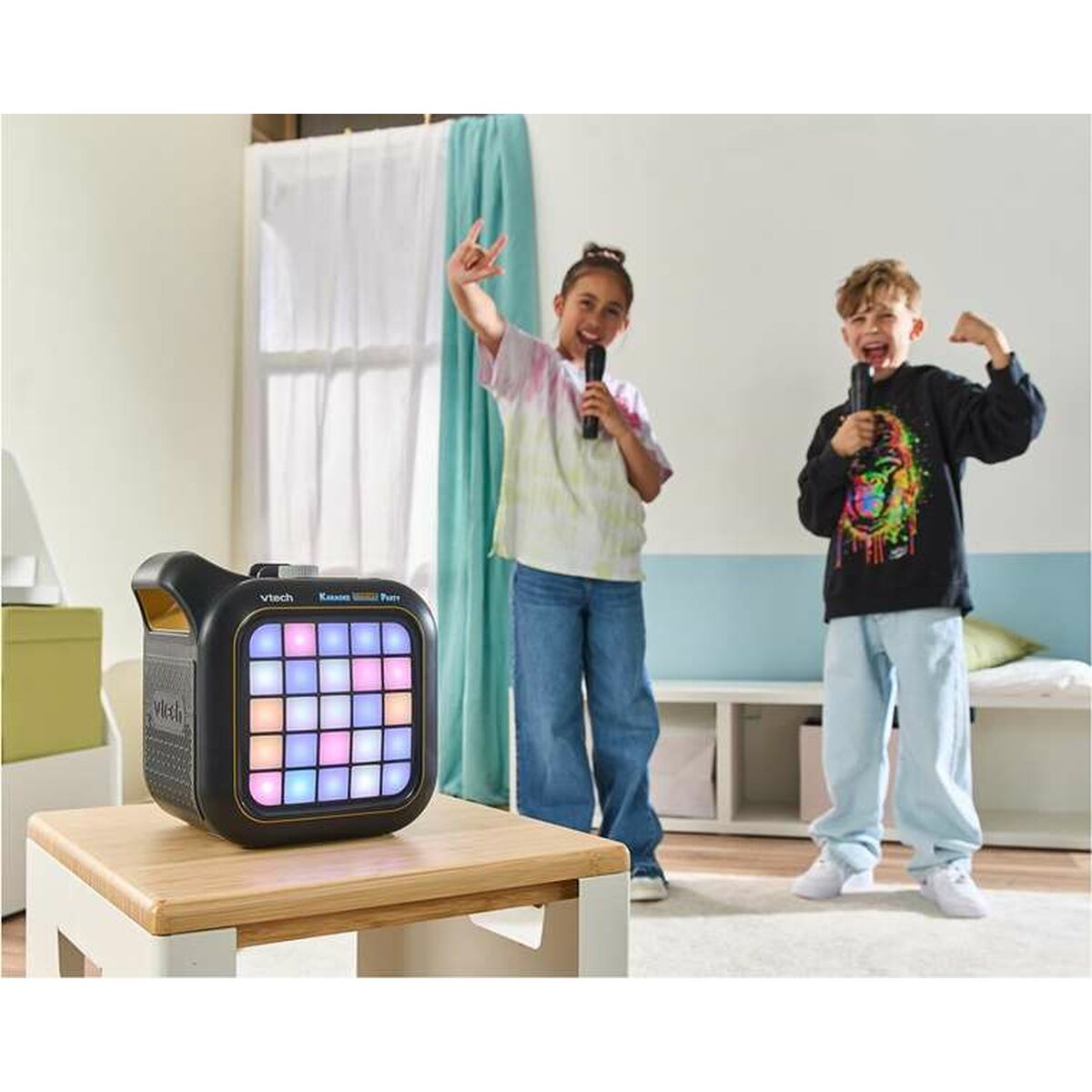 Vtech Bluetooth Karaoke Speaker with Microphone - Lights, Sound & Spanish Language – Duvencioglu
