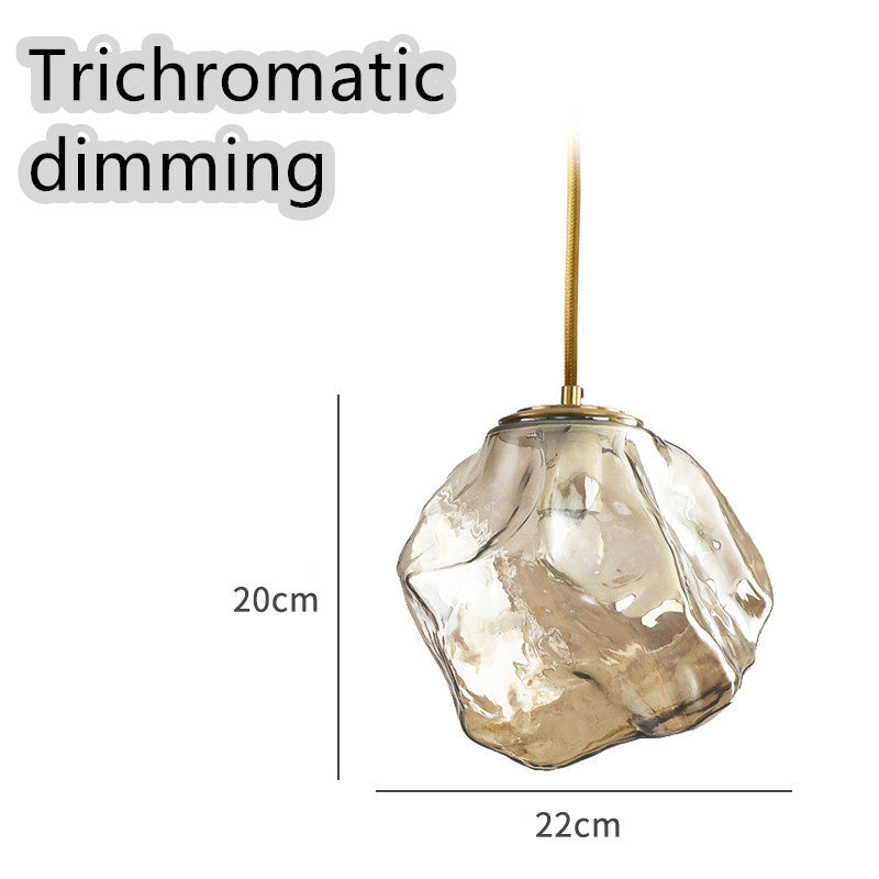 Minimalist Ice Cube Glass Chandelier – Creative Restaurant & Bar Pendant – Duvencioglu