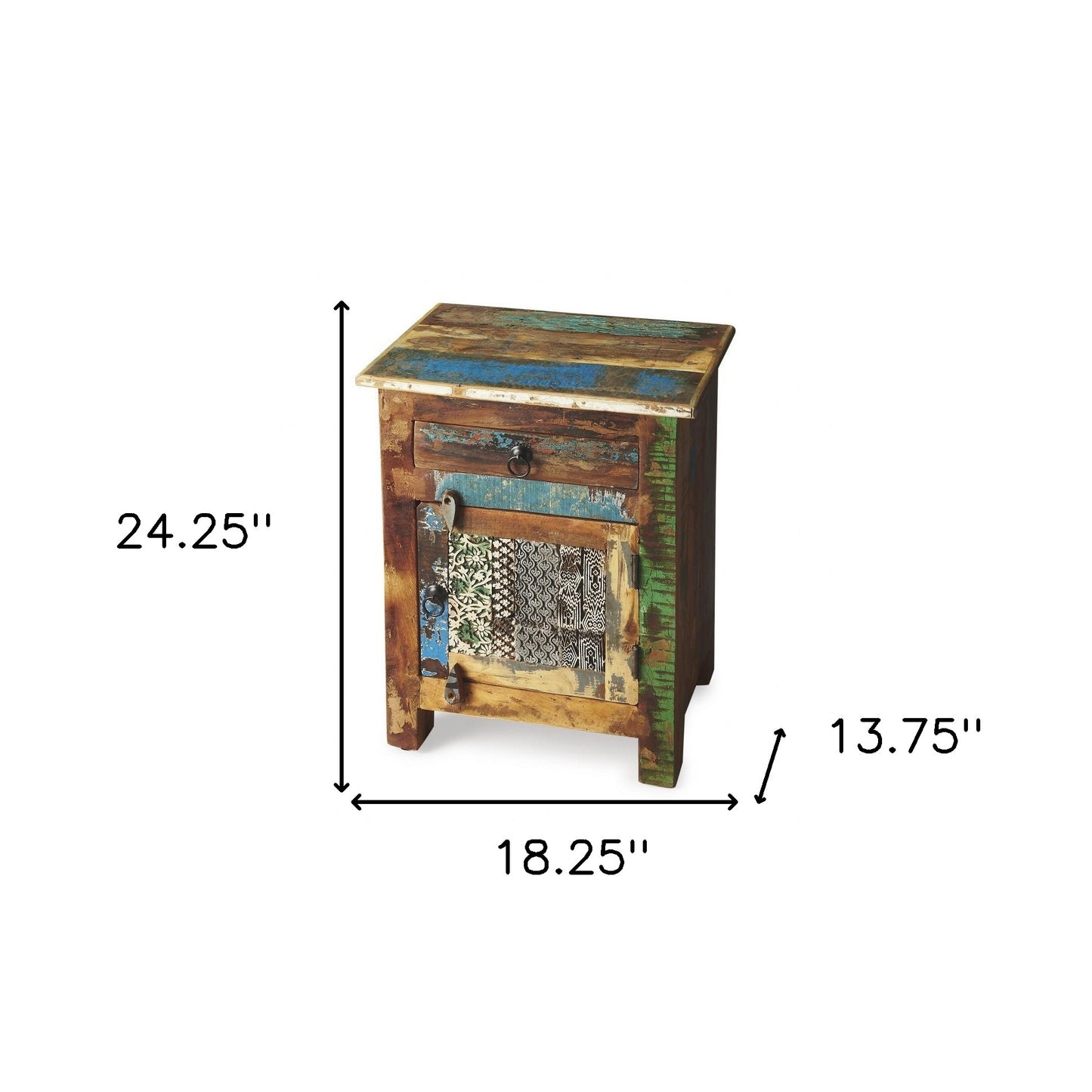 18" Brown Standard Accent Chest - Single Drawer & Storage Cabinet – Duvencioglu
