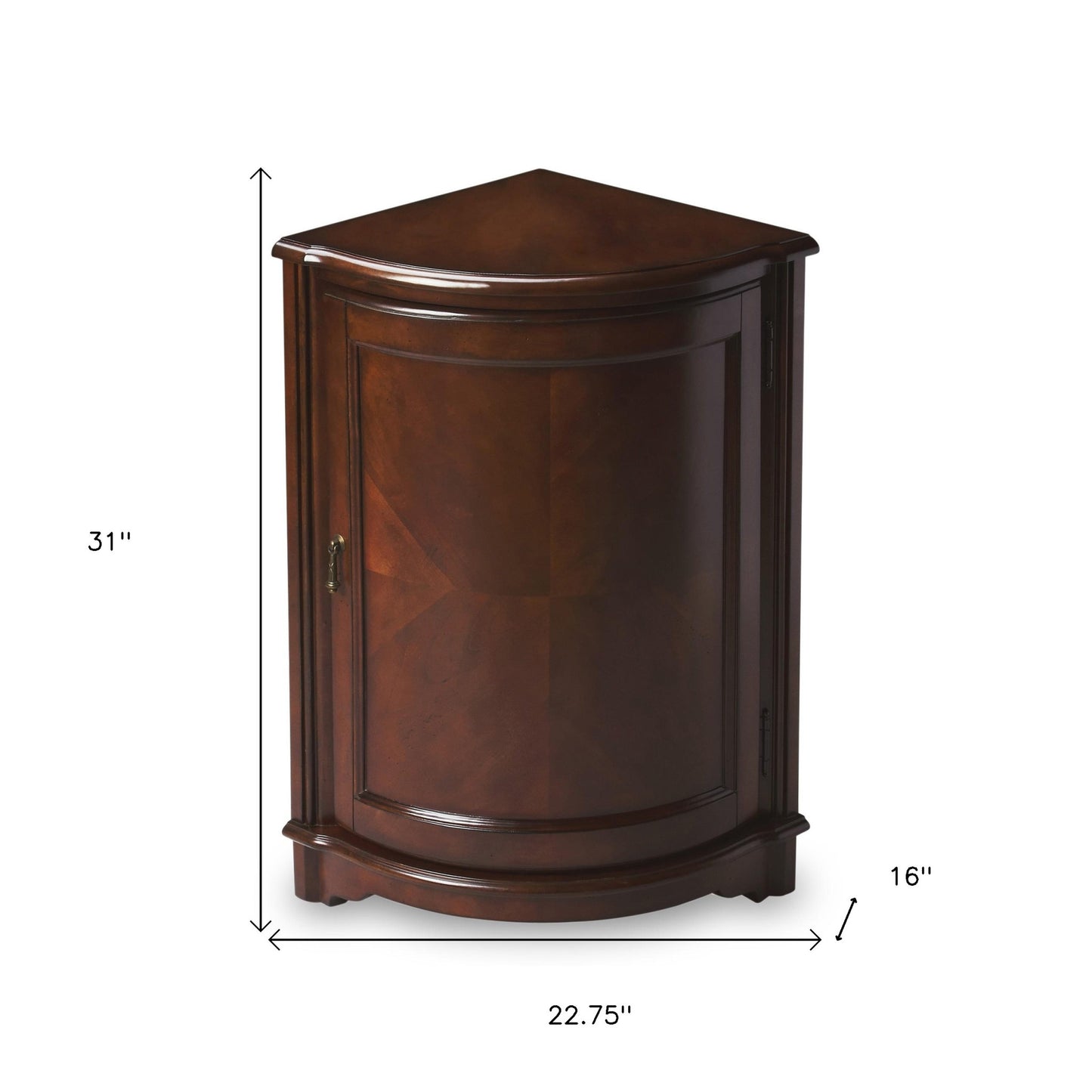 23" Dark Brown Standard Accent Cabinet - Versatile Storage Unit – Duvencioglu