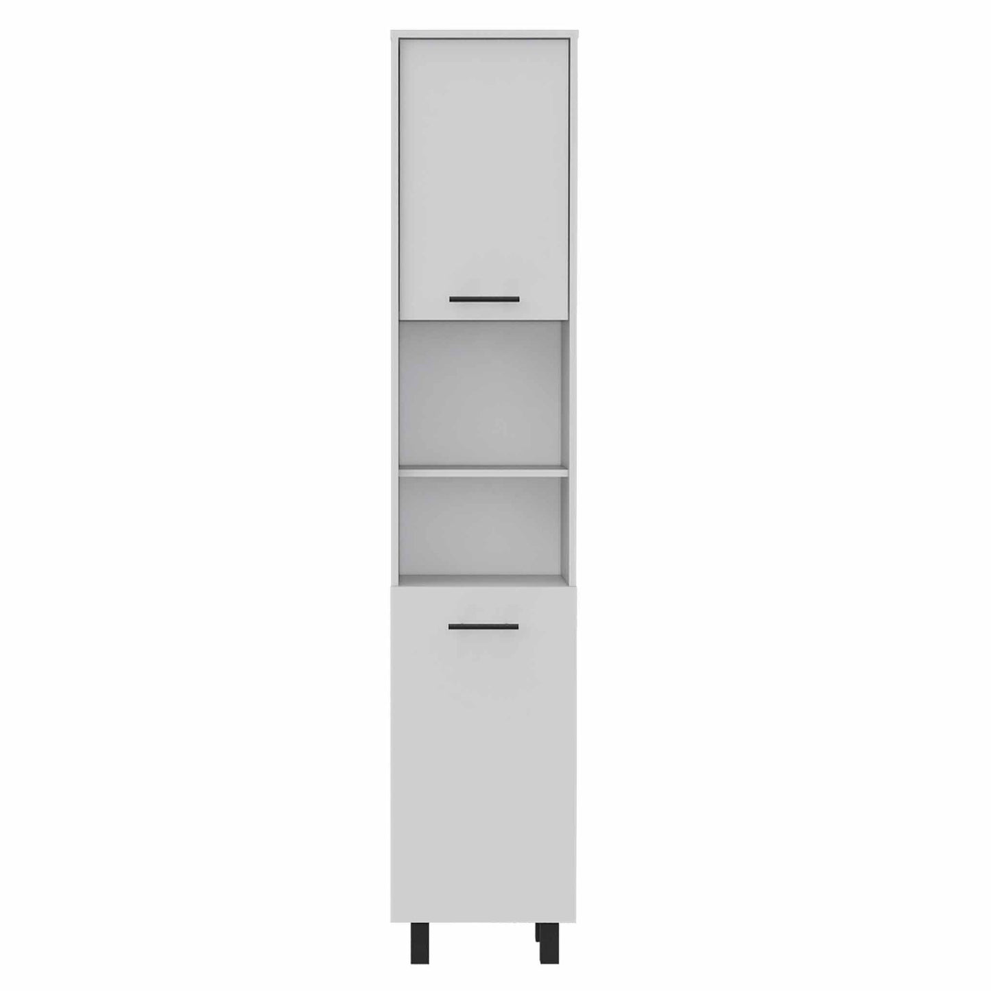 78" Modern White Pantry Cabinet - Tall Kitchen Storage with 5 Shelves – Duvencioglu