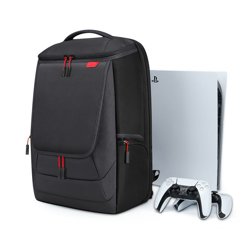 Game Console Travel Bag for PS5 - Black Nylon Carrying Case – Duvencioglu