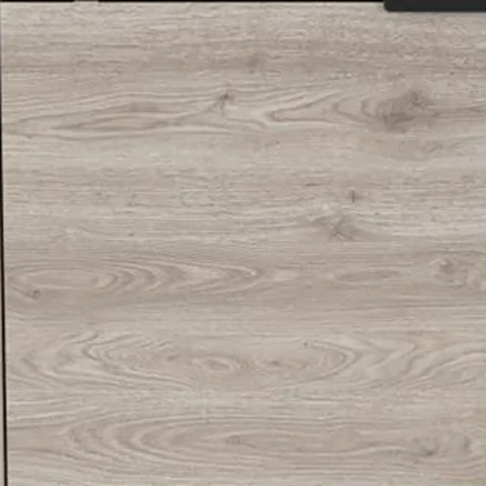 43" Modern Console Bar Cabinet - Light Gray & Black with Drop-Down Doors – Duvencioglu