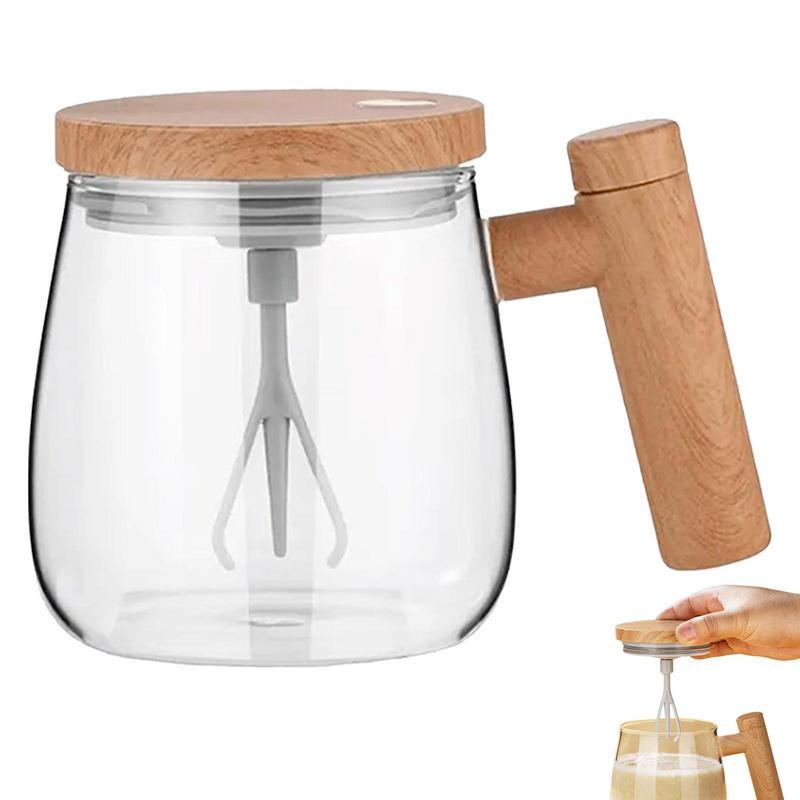 400ML Self-Stirring Coffee Mug - High-Speed Electric Mixing Glass Cup