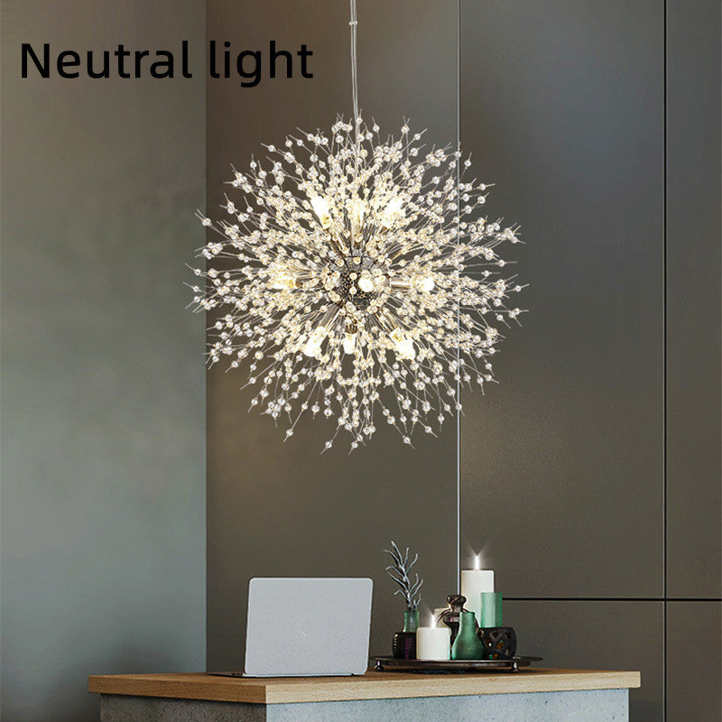Dandelion Crystal Chandelier - Light Luxury Ceiling Lamp – Duvencioglu