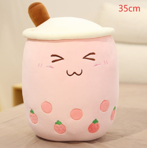 The Original Kawaii Boba Tea Plush Pillow | Super Soft Bubble Tea Cuddle Companion