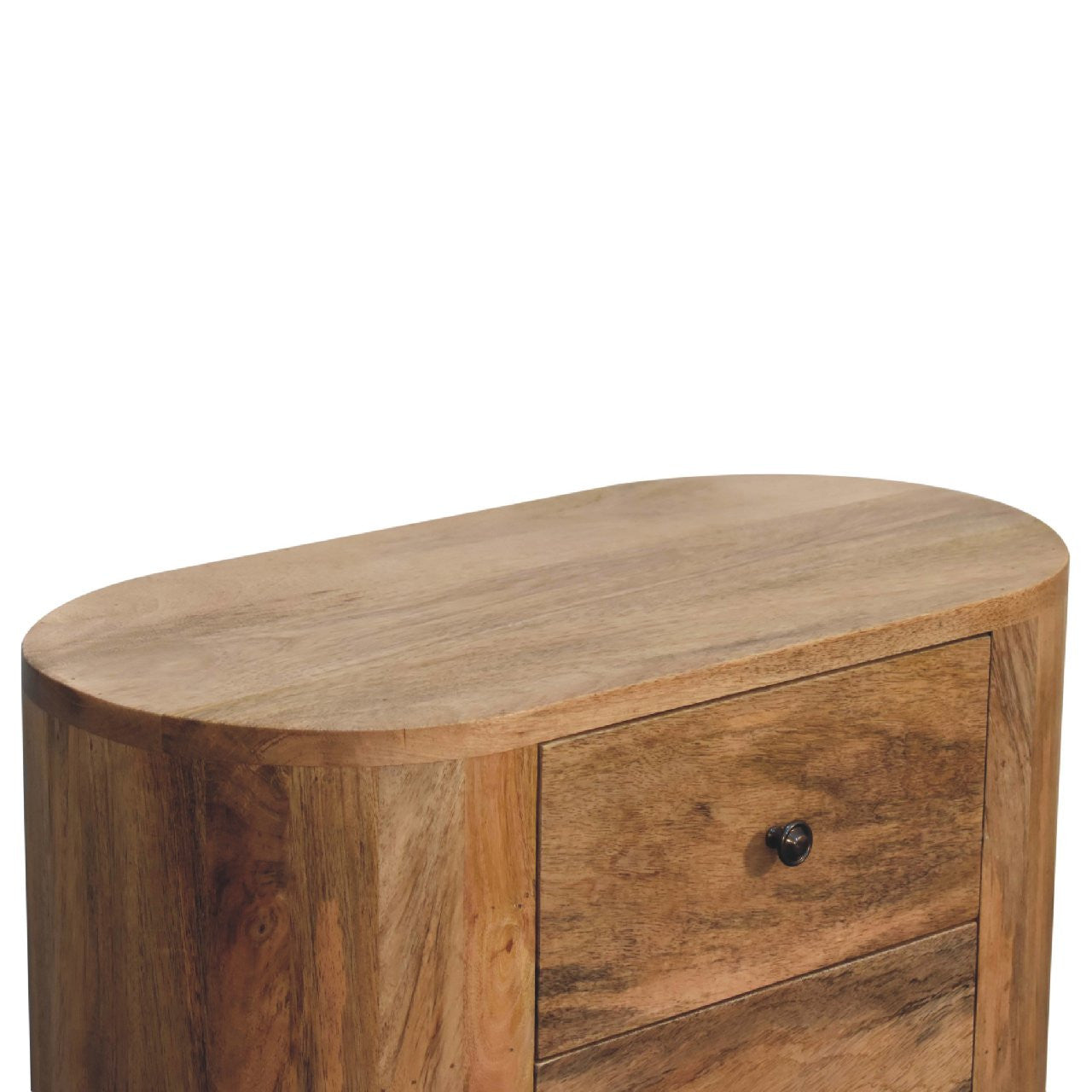 26" Oak Solid Wood Accent Cabinet - 3 Drawer Storage Chest – Duvencioglu