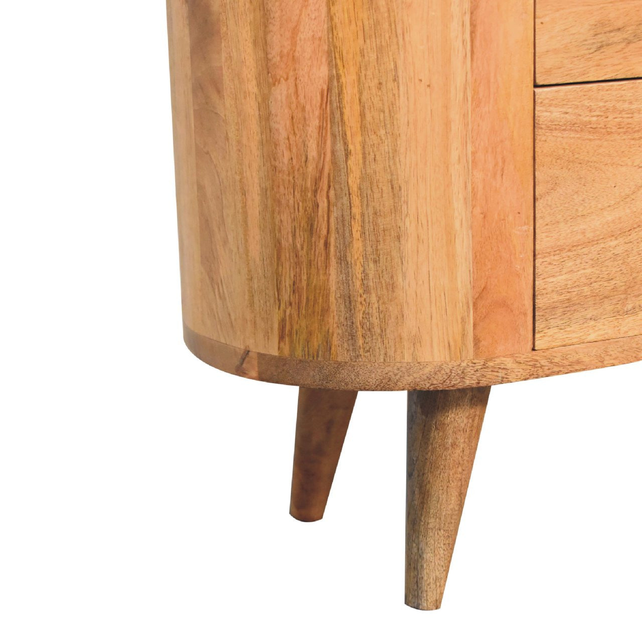 26" Oak Solid Wood Accent Cabinet - 3 Drawer Storage Chest – Duvencioglu