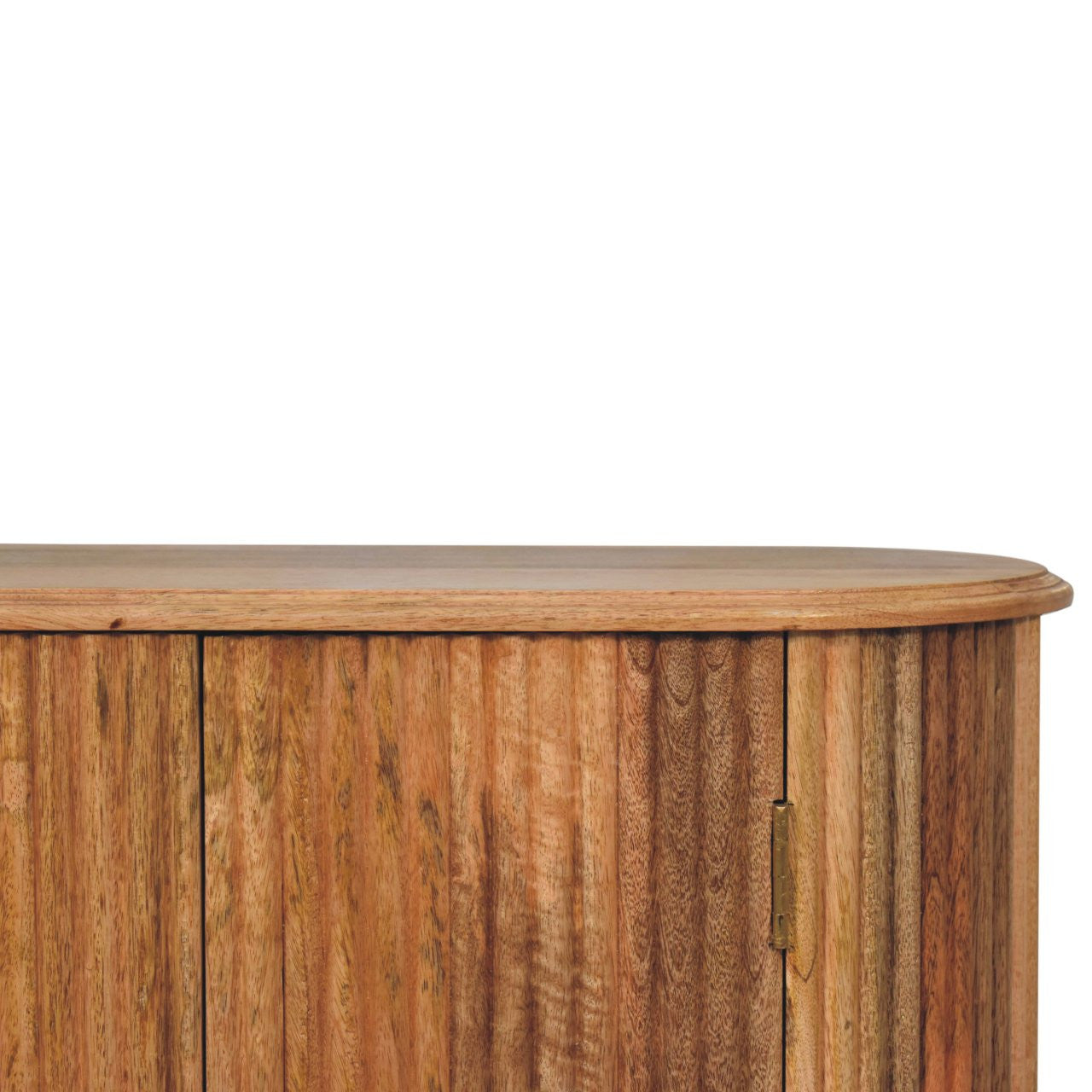 32" Brown Solid Wood Accent Cabinet - Textured 2-Door Storage Chest – Duvencioglu