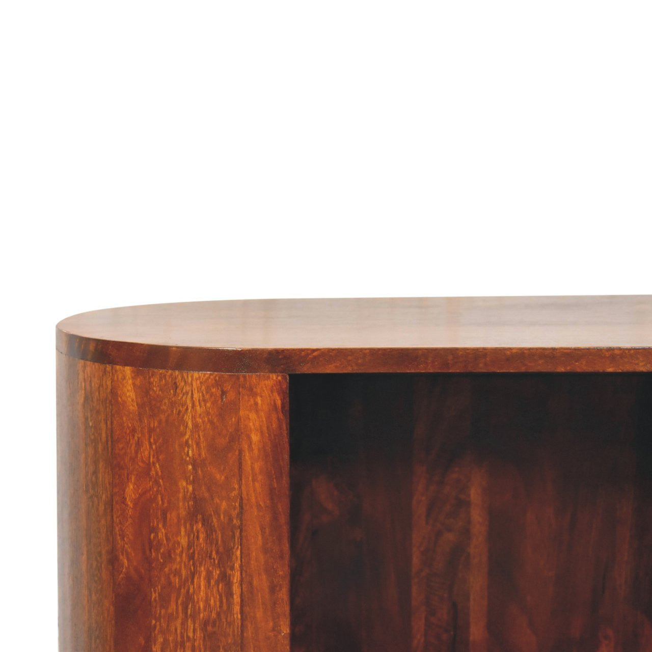 30" Chestnut Solid Wood Accent Cabinet - Single Drawer Storage Chest – Duvencioglu