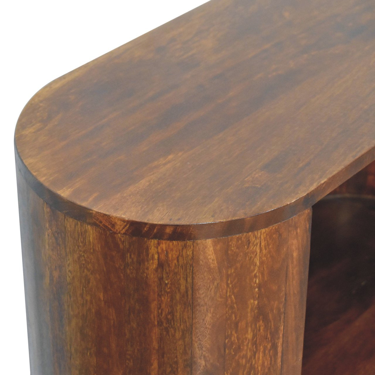 30" Chestnut Solid Wood Accent Cabinet - Single Drawer Storage Chest – Duvencioglu