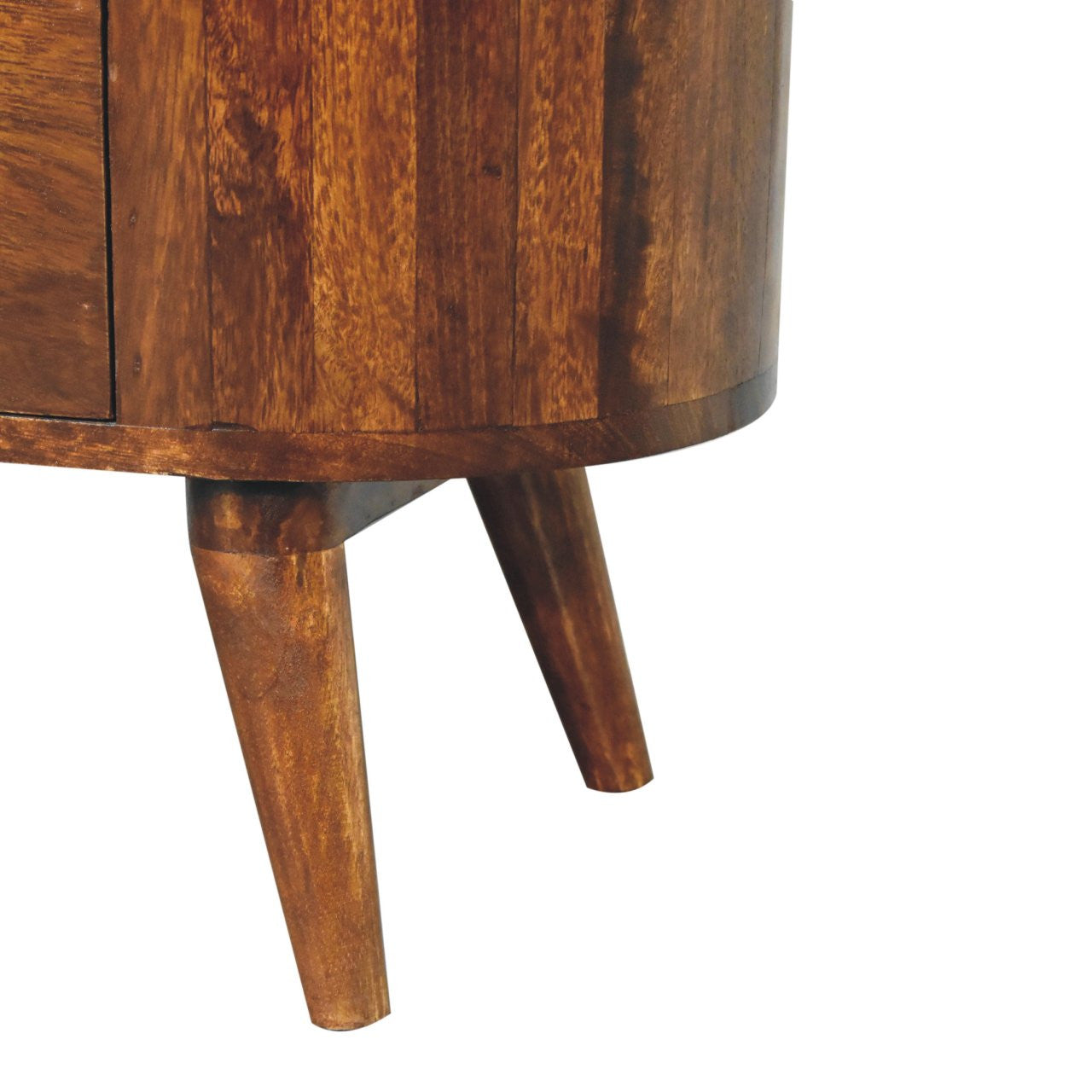 30" Chestnut Solid Wood Accent Cabinet - Single Drawer Storage Chest – Duvencioglu