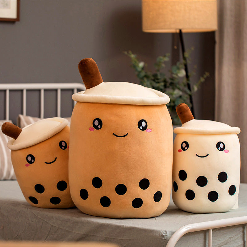 The Original Kawaii Boba Tea Plush Pillow | Super Soft Bubble Tea Cuddle Companion