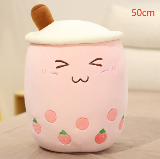 The Original Kawaii Boba Tea Plush Pillow | Super Soft Bubble Tea Cuddle Companion
