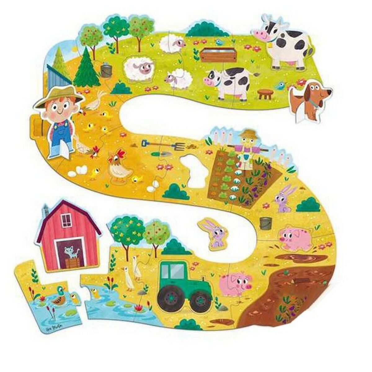 Baby Farm Puzzle XXL Goula 53176 (17 pcs) – Duvencioglu