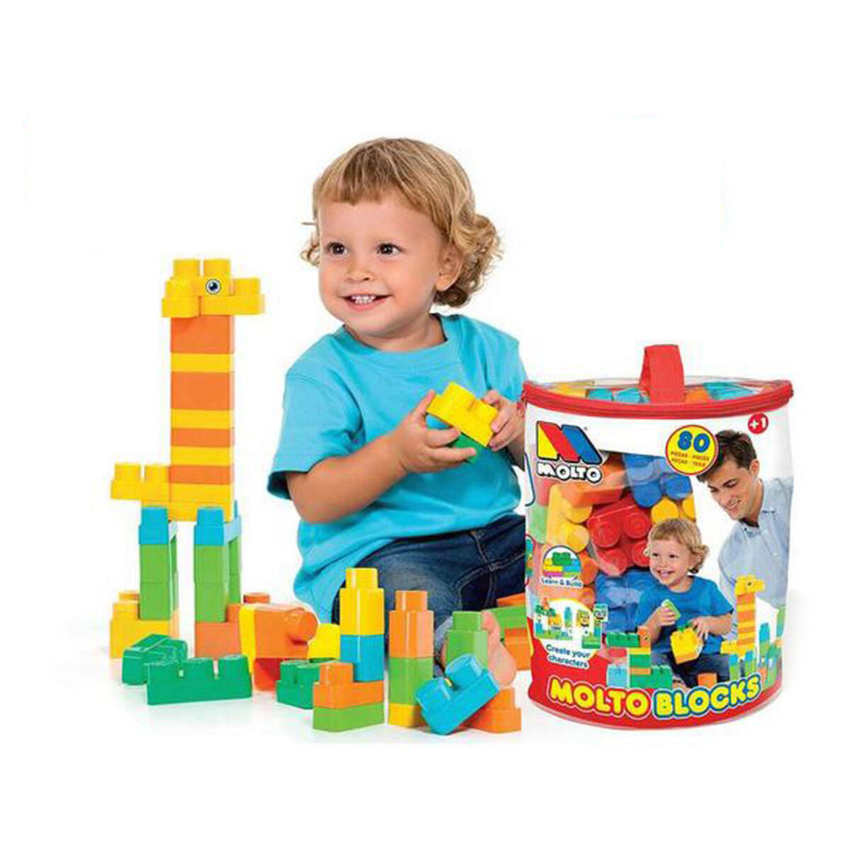 Construction set Moltó 12461 80 Pieces – Duvencioglu