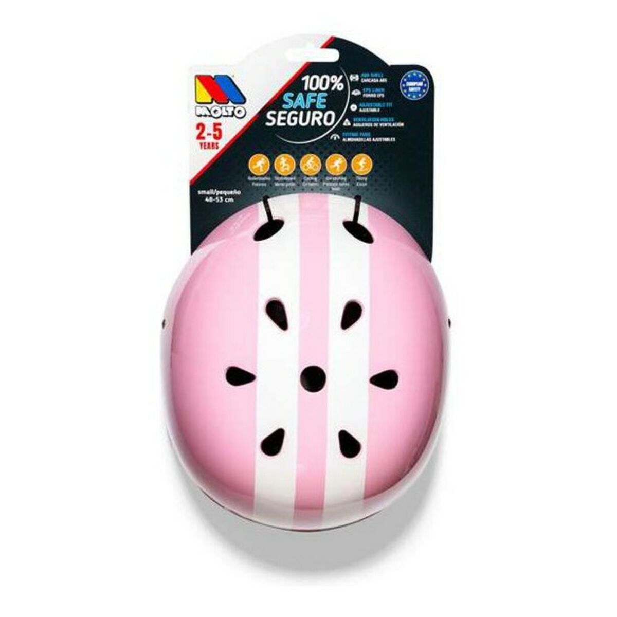 Baby Helmet Moltó Pink White 48-53 cm – Duvencioglu