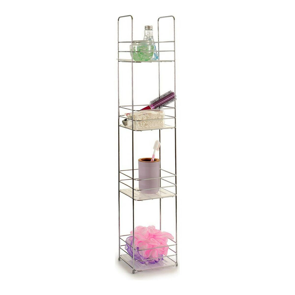 Bathroom Shelves Berilo W4870 Transparent Silver – Duvencioglu