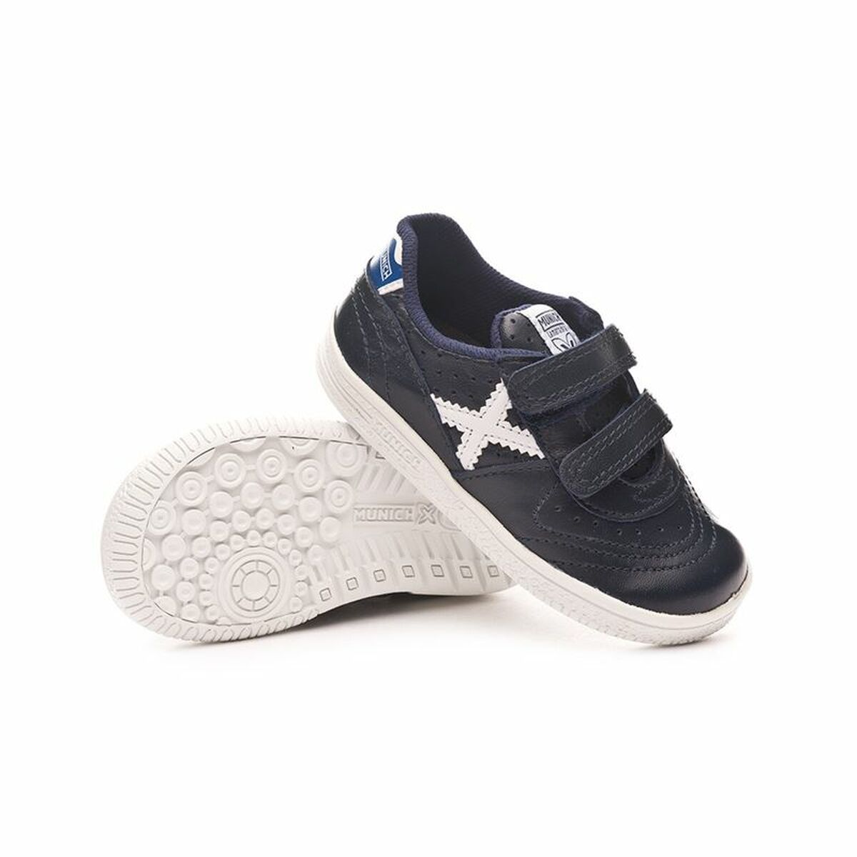 Children's Indoor Football Shoes Munich Baby Gresca V Dark blue – Duvencioglu