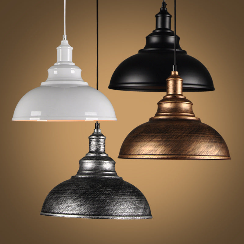 Industrial Farmhouse Barn Pendant Light - Metal Hanging Fixture – Duvencioglu