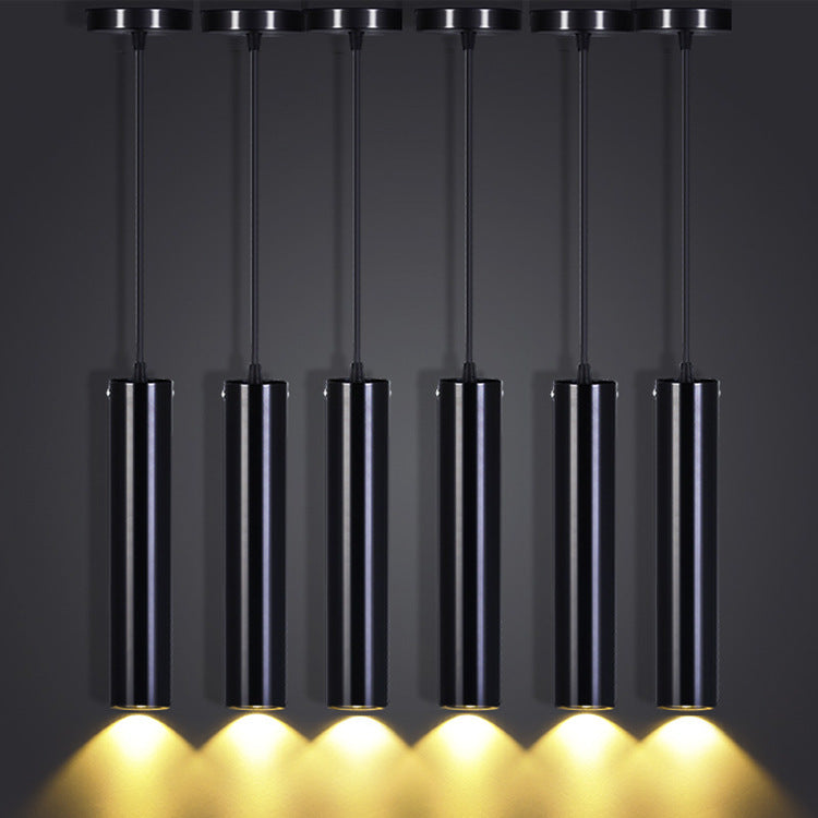 Modern Long-Tube LED Pendant Light - Minimalist Ceiling Lamp