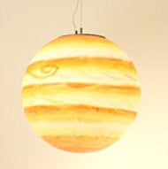 Nordic Industrial Moon LED Chandelier – Single-Head Pendant – Duvencioglu