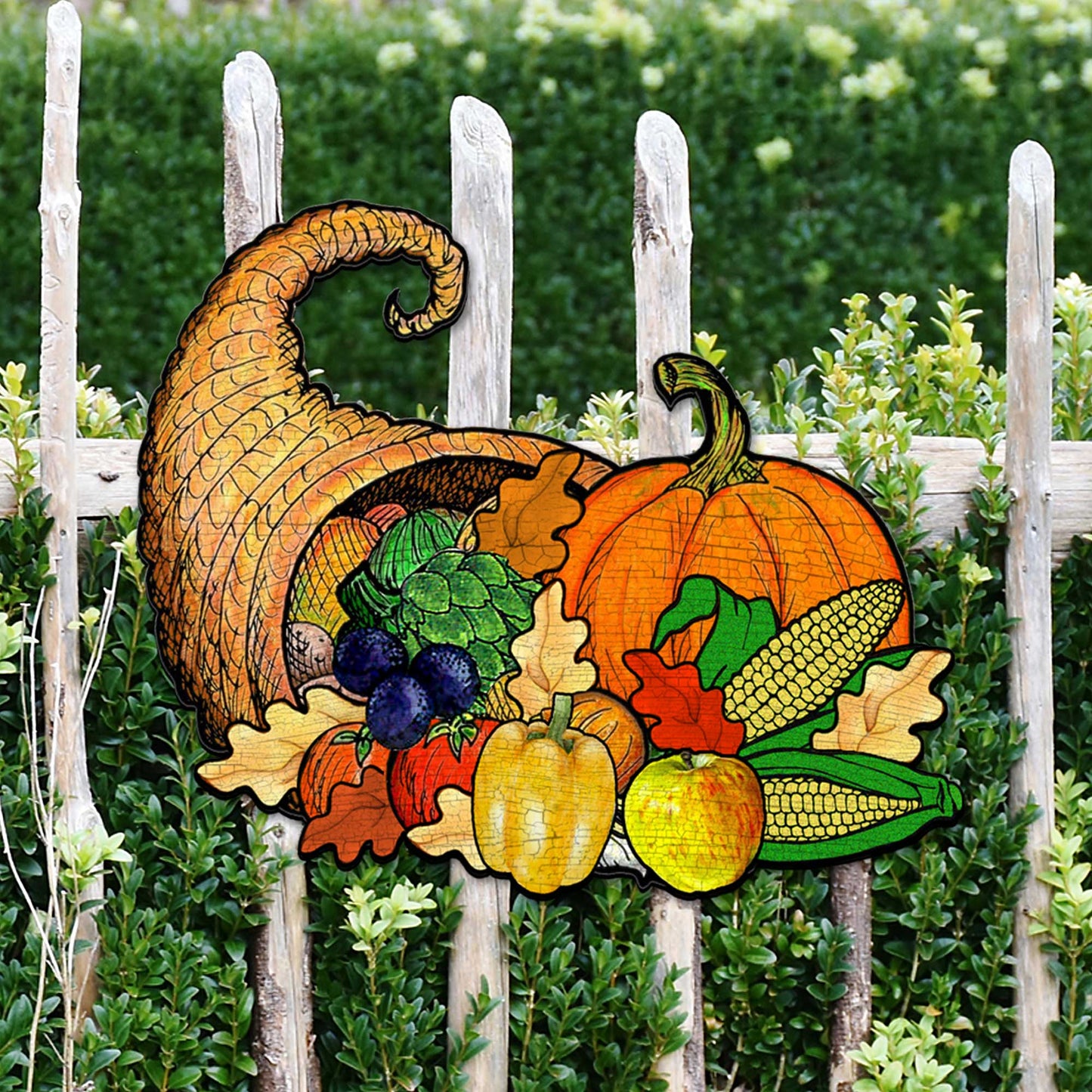 Thanksgiving & Halloween Wooden Door Decor - Handcrafted Door Hanger by G. DeBrekht (Made in USA) – Duvencioglu