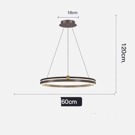 Brushed-Aluminum Fish-Line LED Chandelier – 5000 K Pendant – Duvencioglu