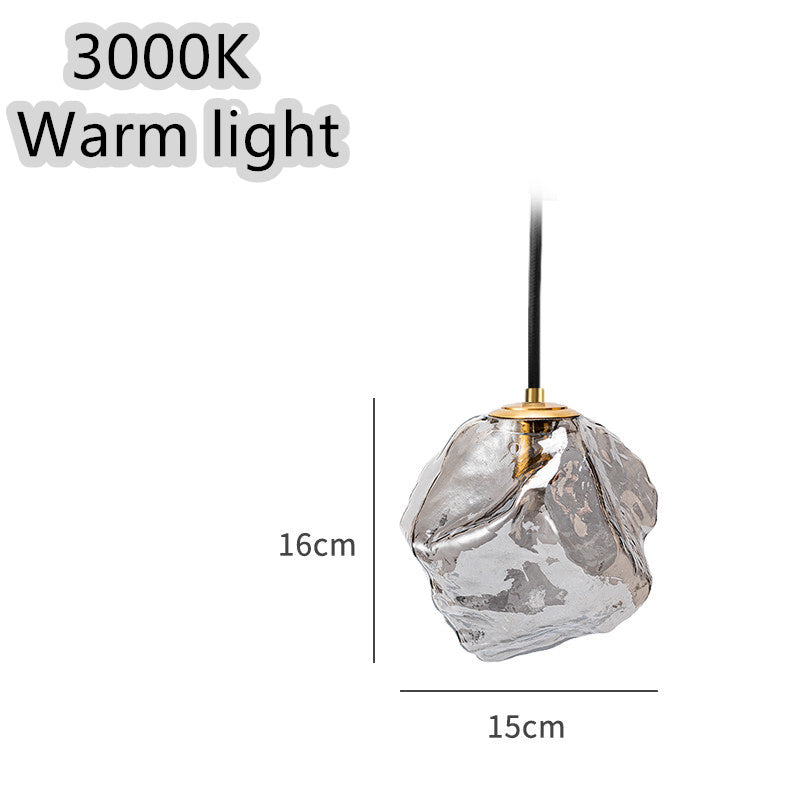 Minimalist Ice Cube Glass Chandelier – Creative Restaurant & Bar Pendant – Duvencioglu