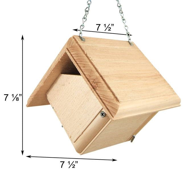 Hand Crafted Pine Wood Hanging Bird House - Designed for Carolina Wrens (Made in USA) – Duvencioglu